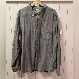 J.crew Lined Gray Shirt NWT